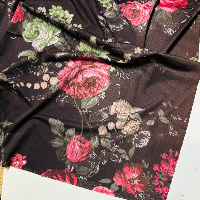 Roses-Floral Fabric | Soft Polyester