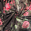 Roses-Floral Fabric | Soft Polyester