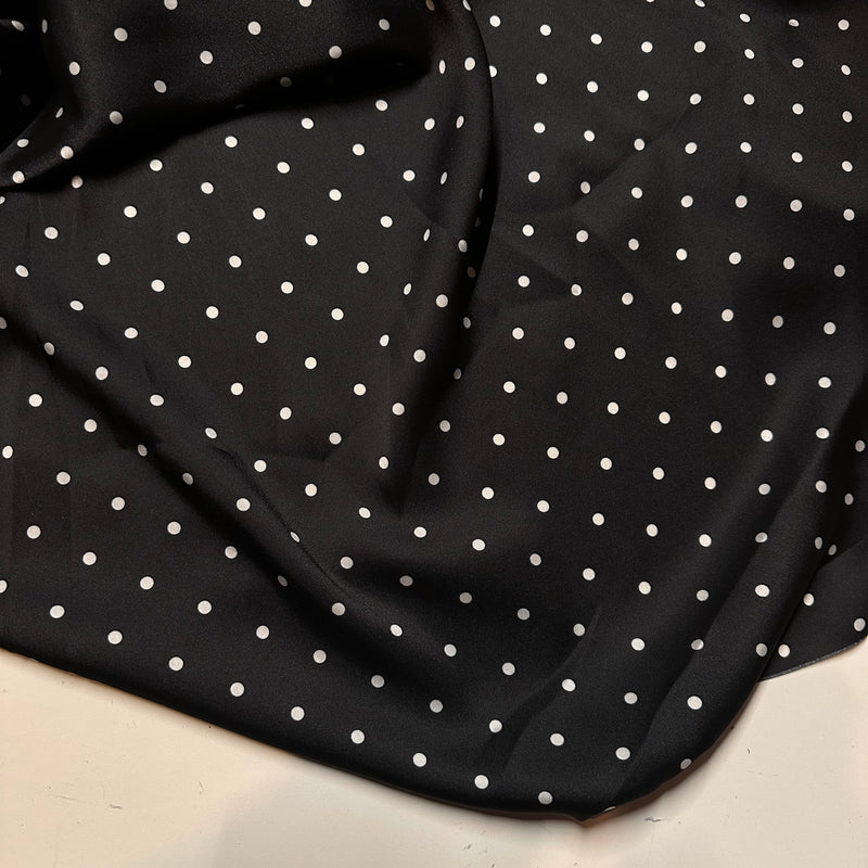 Silky Polka Dot Fabric | Silk Imitation