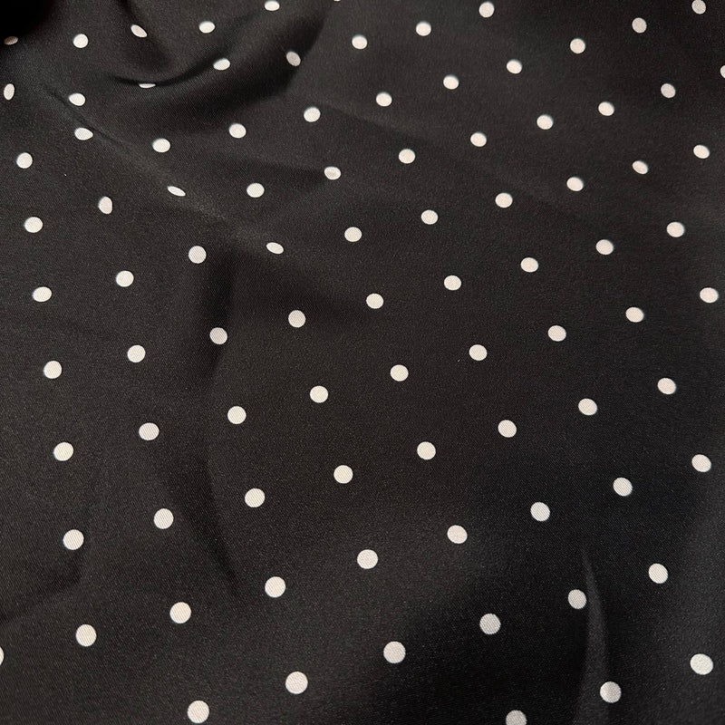 Silky Polka Dot Fabric | Silk Imitation