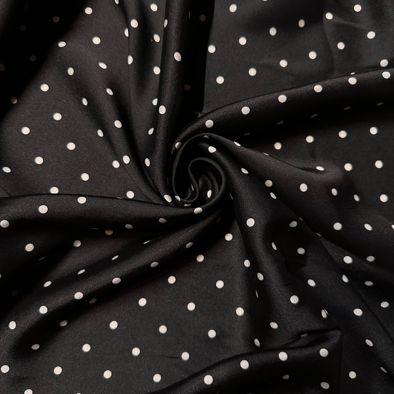 Silky Polka Dot Fabric | Silk Imitation